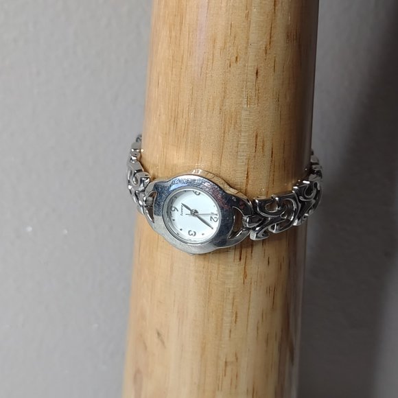 Silver Tone Metal With White Dial Analog Watch - Picture 2 of 16